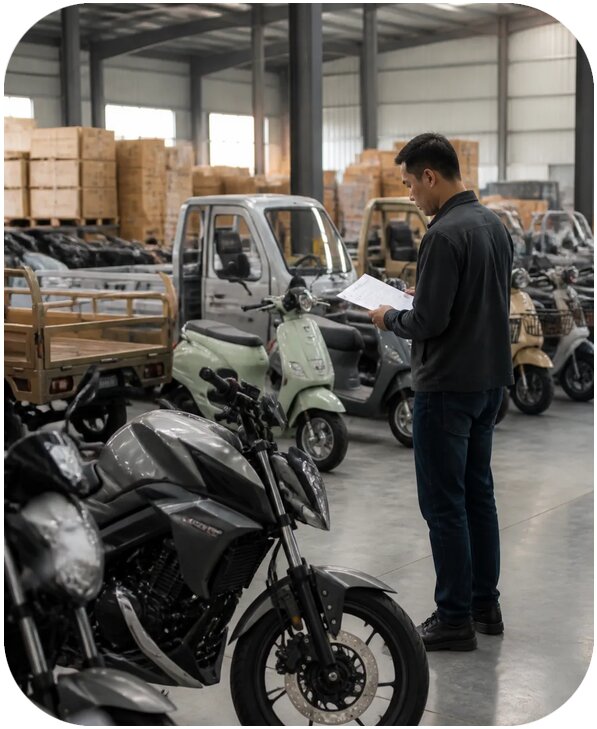 Поиск поставщиков транспорта и мототехники в Китае